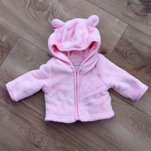 Pink Fleece Preemie Coat